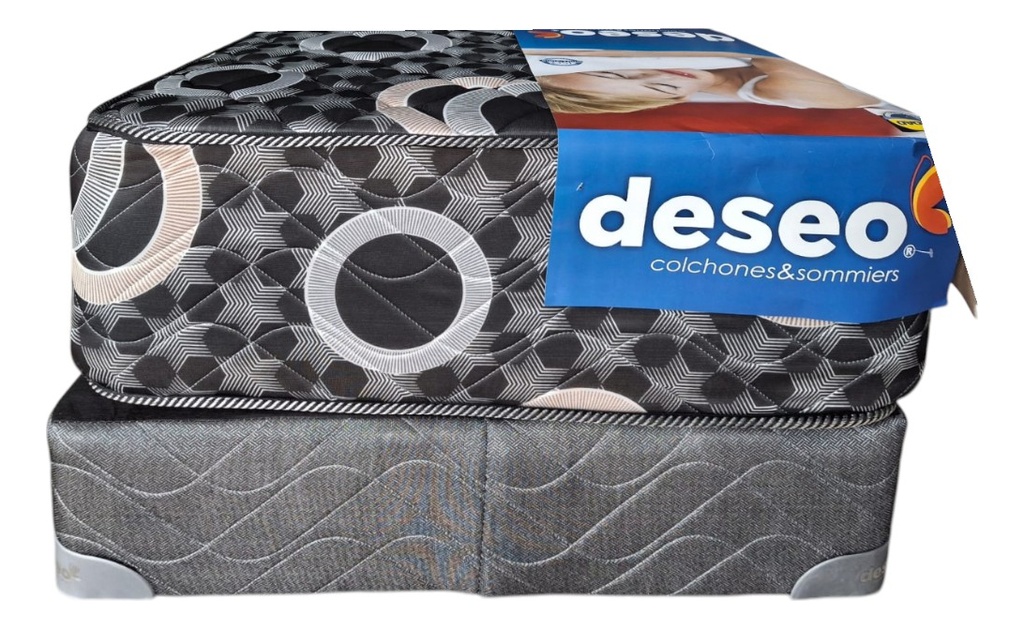 Colchon Deseo 9165001 Ambar New 100x190 Cm De 1 1/2 Plaza