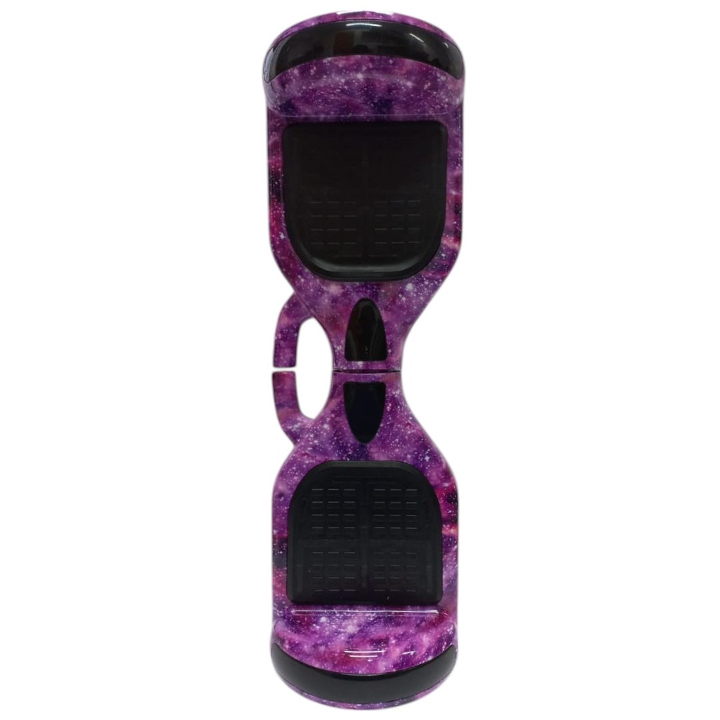 SKATE HOVERBOARD QY-BW- CIELO ESTRELLADO VIOLETA RUEDA 6,5