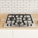 Anafe Tst Stagio A Gas De Acero Inoxidable Color Plateado