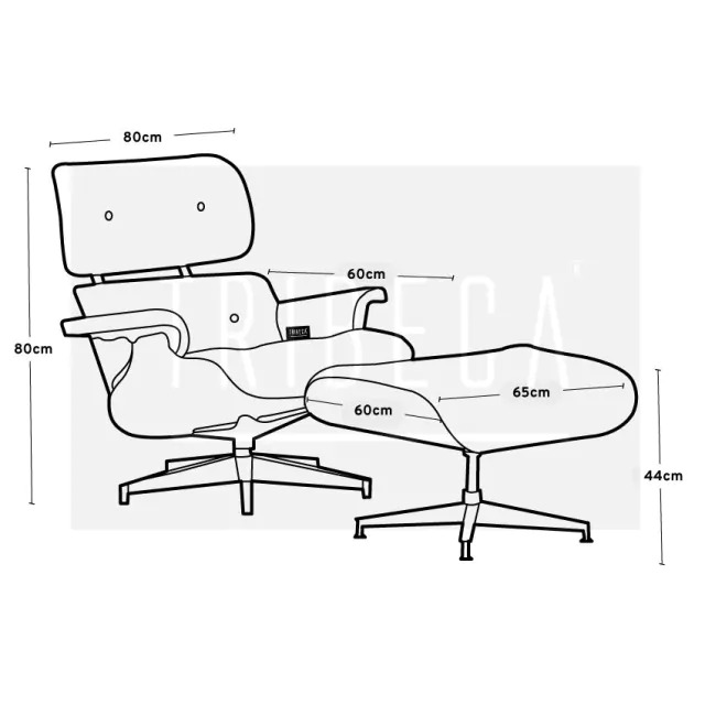 SILLON TRIBECA EC-015/WBK MILLER WALNUT &amp; BLACK
