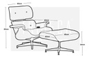 Sillon Tribeca Ec-015/wbk Miller C/ottoman Walnut &amp; Black