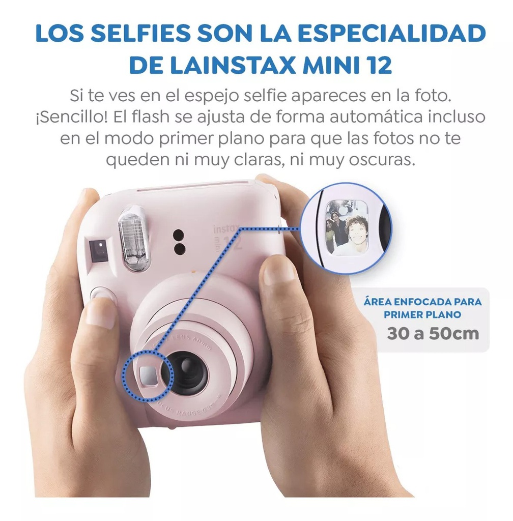 CAMARA FUJIFILM INSTAX MINI 12 ROSA