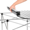 MESA ALUMINIO PONTEC DS618-AL DOBLE ENROLLABLE