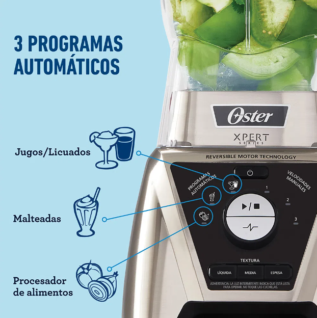 LICUADORA OSTER XPERT 2 HP OSBLST3B-C2T