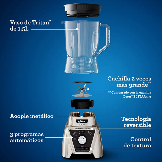 LICUADORA OSTER XPERT 2 HP OSBLST3B-C2T