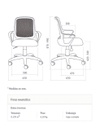 SILLA PORTANTINO 711422 FRESA NEGRA BASCULANTE MILENIUM NEGRA