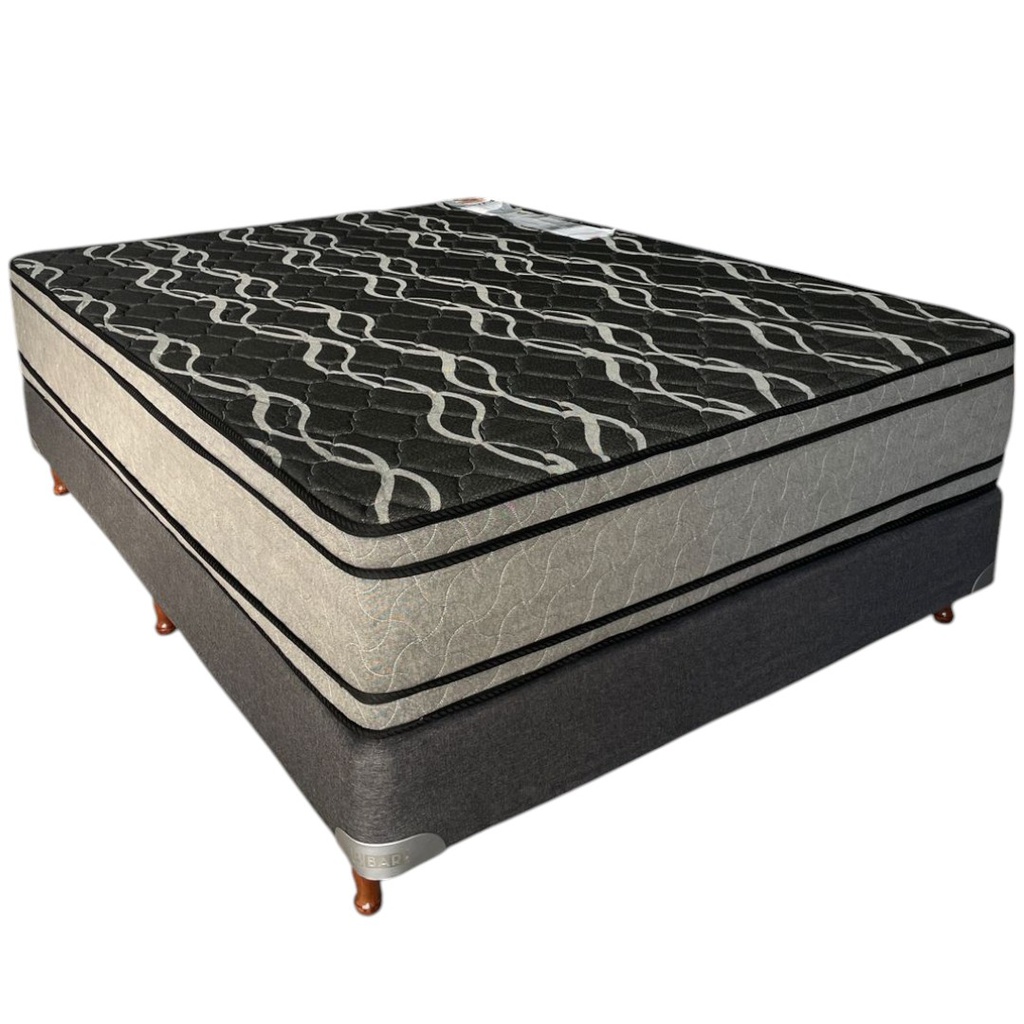 SOMMIER y COLCHON GALA BARDO ESPUMA 140x190x24 cm