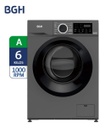 Lavarropas Automático Bgh Inverter 6kg 220v Gris Oscuro