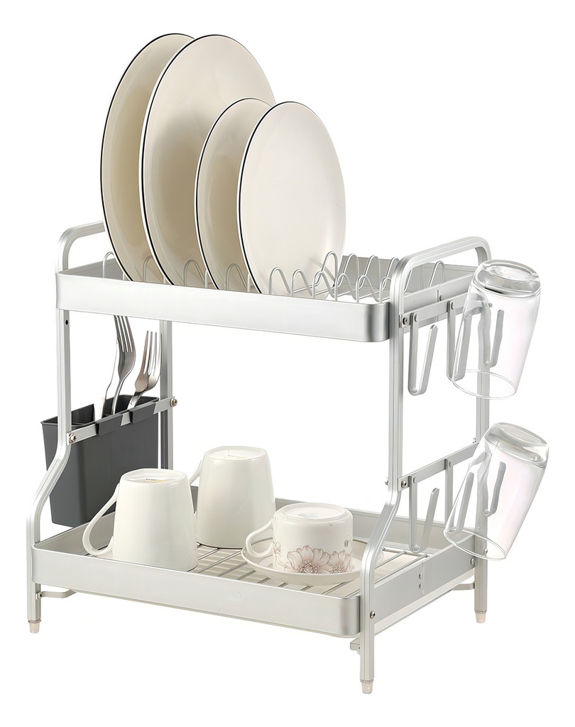 Escurreplatos De Aluminio Vonne Cesi-2nal Dos Niveles