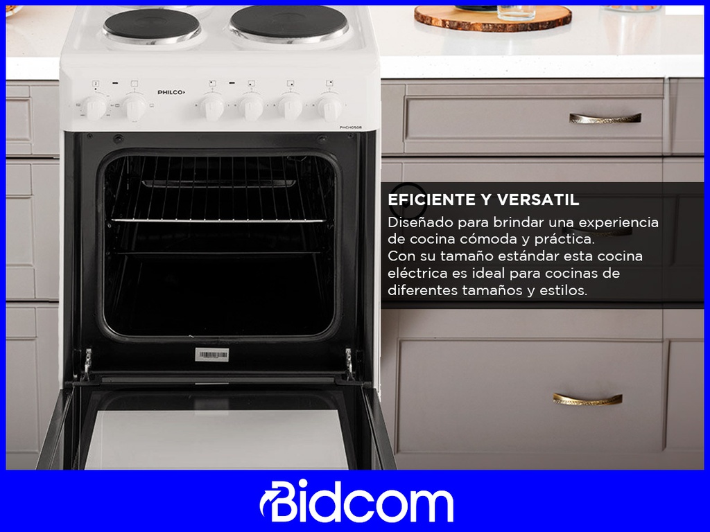 Cocina Electrica Philco Phch060b 60cm Blanca