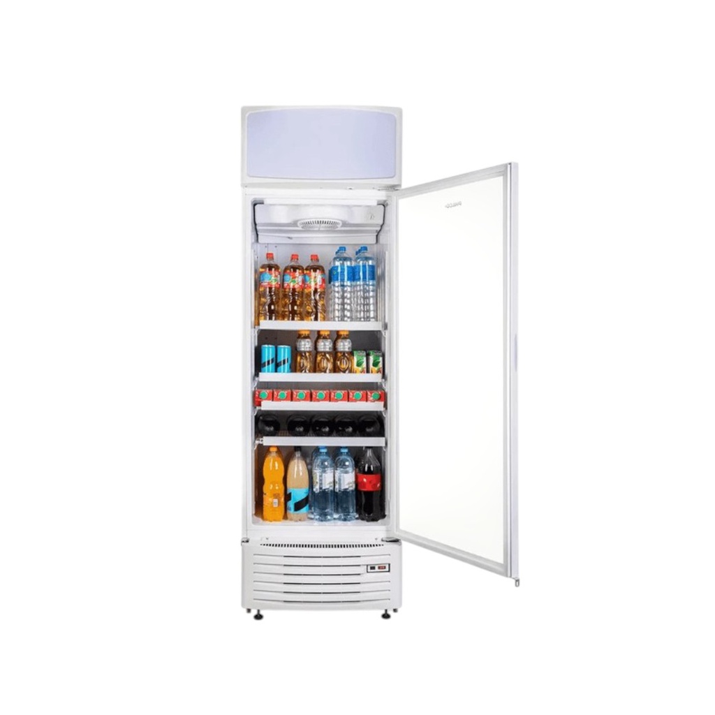 EXHIBIDORA VERTICAL PHILCO PHEV400B2 400L BLANCA