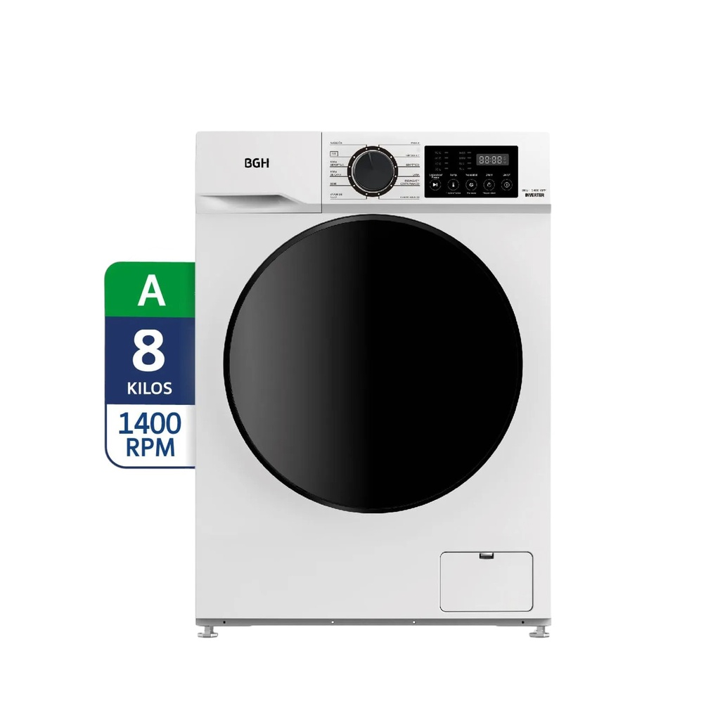 LAVARROPAS BGH BWFI08W24AR 8KG INVERTER BLANCO