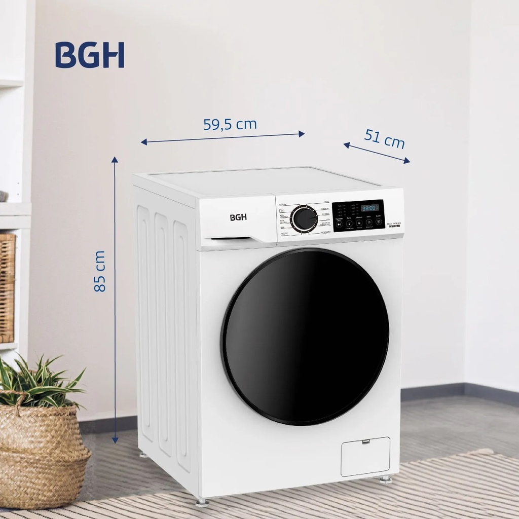 LAVARROPAS BGH BWFI08W24AR 8KG INVERTER BLANCO