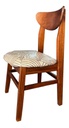 Silla Inmacol Norway 146-3 Castaño Estampado Pana Blanco