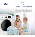Lavarropas Bgh Inverter Carga Frontal 8kg Bwfi08w24ar Blanco