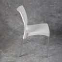 SILLA BOSTON BLANCA PATA ALUMINIO