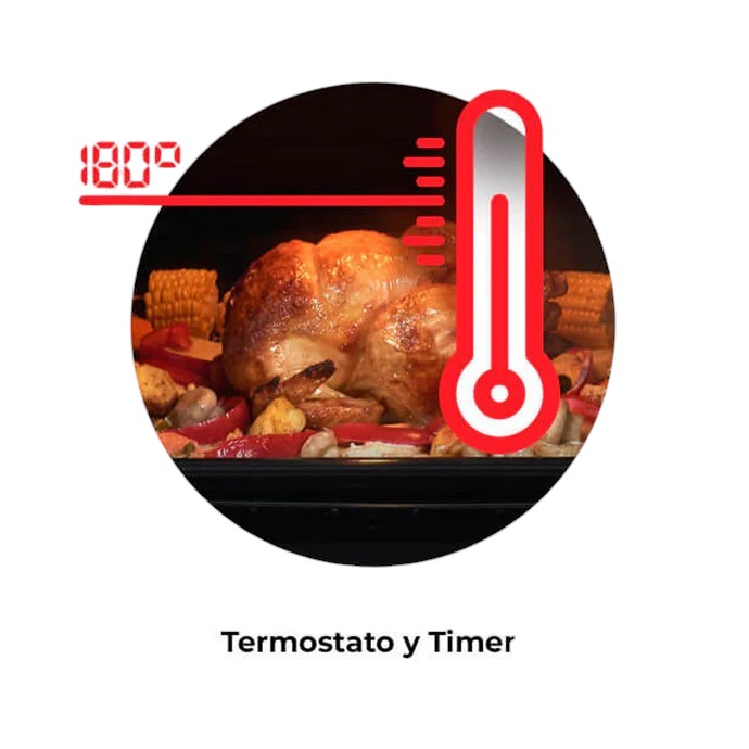 HORNO A GAS LONGVIE H6900BT BLANCO