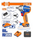 Llave De Impacto Inalambrico Wcd3b214 2 Bat 20v
