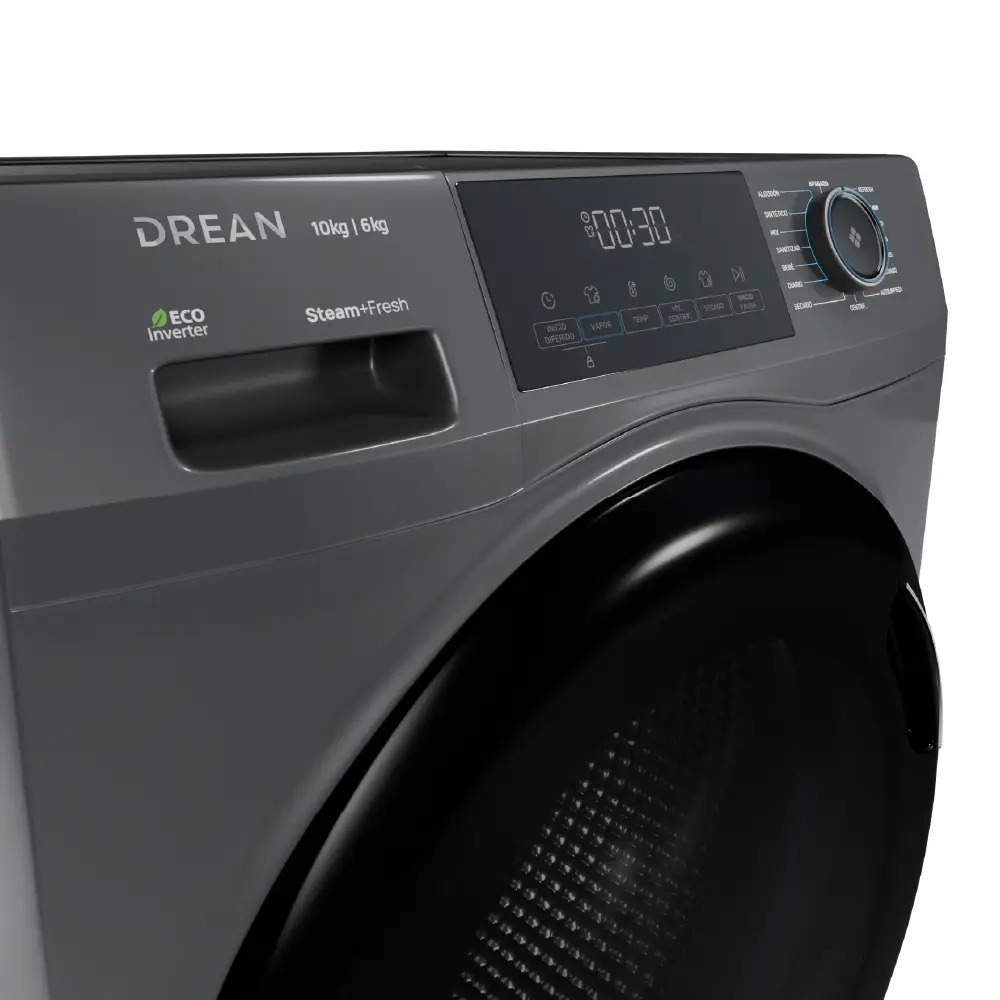 LAVASECARROPA DREAN LSCDR1006SG0 10KG INVERTER CARGA FRONTAL