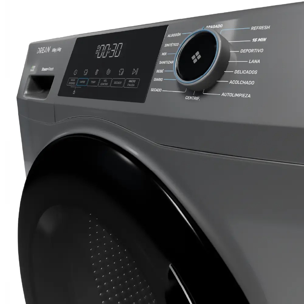 LAVASECARROPA DREAN LSCDR1006SG0 10KG INVERTER CARGA FRONTAL