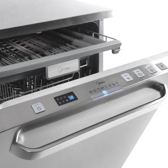 LAVAVAJILLA MIDEA DE-214XAR1 14 SET AC. INOX.