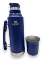 Termo System 1.2 L Acero Azul Con Pico Cebador
