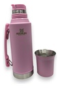 Termo System 1.2 L Acero Rosa Con Pico Cebador