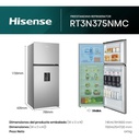 HELADERA HISENSE INVERTER RT3N320NMC 320L INOX