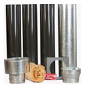ESTUFA A LEÑA ECO TROMEN 7000 + KIT PARED 4" ENLOZADO