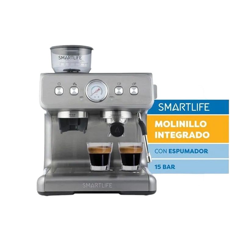 CAFETERA SMART LIFE SL-ECG5020 EXPRESSO CON MOLINILLO
