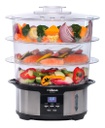 Vaporiera Digital Liliana Aav930 3 Niveles 12 Lts Plateado