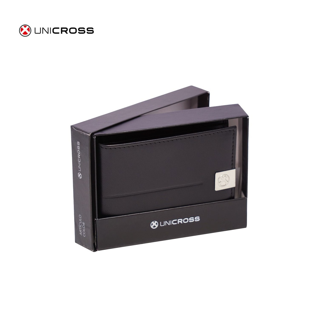 BILLETERA UNICROSS 62.B1102 CUERO NEGRA