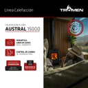 Salamandra A15 Austral Tromen Con Horno Calefactor Leña