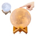 Lampara Velador Luna Suono 9  Colores 3d Con Control Remoto