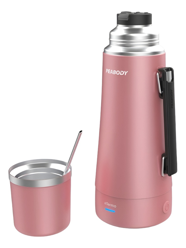 Termo Electrico Peabody Pe-et1001g 1lt. C/bombilla Rosa Meta