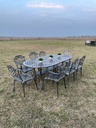 Juego De Jardin Chateaux X 8 Sillones Negro Peltre