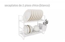 Escurridor De Platos Hudson Sp15 Chico 2 Pisos Blanco
