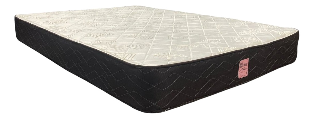 Colchón 2 Plazas Spring Black Gani  C/resorte 140x190x22 Cm