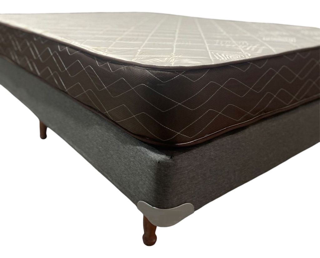 Colchón 2 Plazas Spring Black Gani  C/resorte 140x190x22 Cm