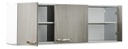Alacena Muebles Maximo 72145 140 Gris/blanca