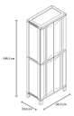Armario Rimax 10784 Xp Alto Plastico 2 Ptas