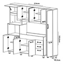 Kit Cocina Orlandi Compacta Calida 2.15 Jacaranda 326