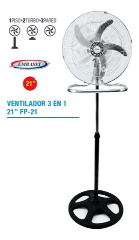 Ventilador 3 En 1 De 21   Embassy Fp-21