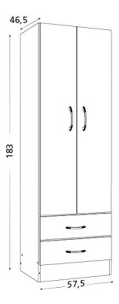 Placard Ricchezze Tana Plus 2 Ptas 34810028 Fresno Blanco