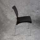 Silla Garden Life Boston Con Patas De Aluminio Negra