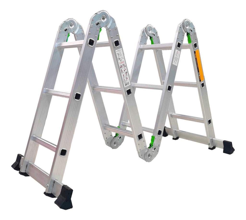 Escalera Naku Esc-001 De Aluminio Multiproposito Articulada