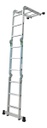 Escalera Naku Esc-001 De Aluminio Multiproposito Articulada