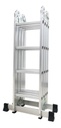 Escalera Naku Esc-002 De Aluminio Multiproposito Articulada