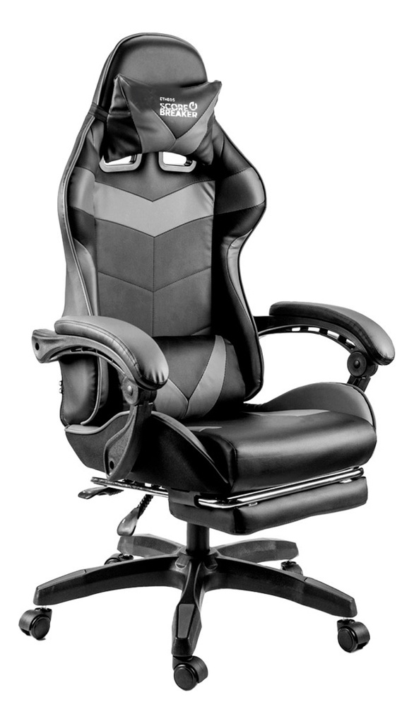 Silla Gamer Pc Vonne Csgi Gr04 Negro/gris