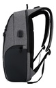 Mochila Kushiro Musb01  Negro Gris C/ Puerto Usb